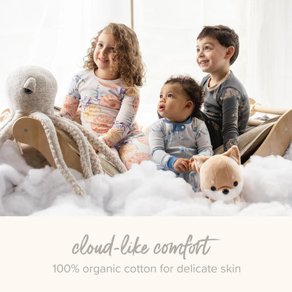Burt 's Bees Baby Girls' Organic Chevron Sleeper, Color Púrpuro, Talla