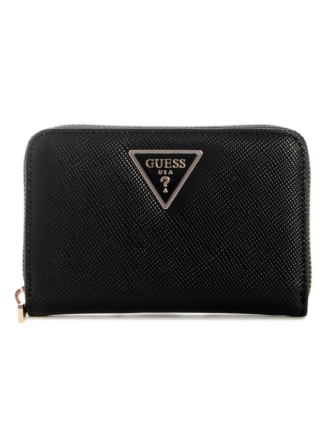 GUESS CARTERA LAUREL II SLG MED ZIP AROUND MUJER NEGRO ZG7459140-BLA