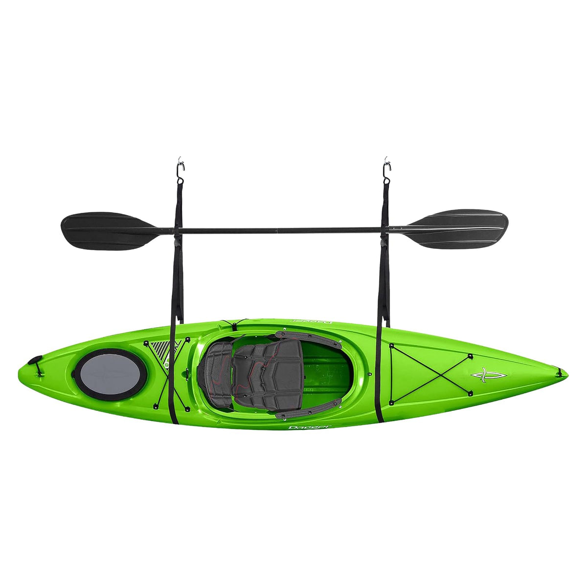 RAD Sportz - Soporte para Kayak de Pared o Techo para Tablas de Surf, Tablas de Remo, Sup o Canoa, Correas Ajustables para Kayak - Individual