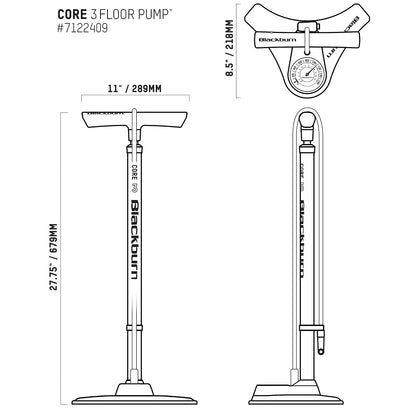 Blackburn Core - Bomba de Piso para Bicicleta