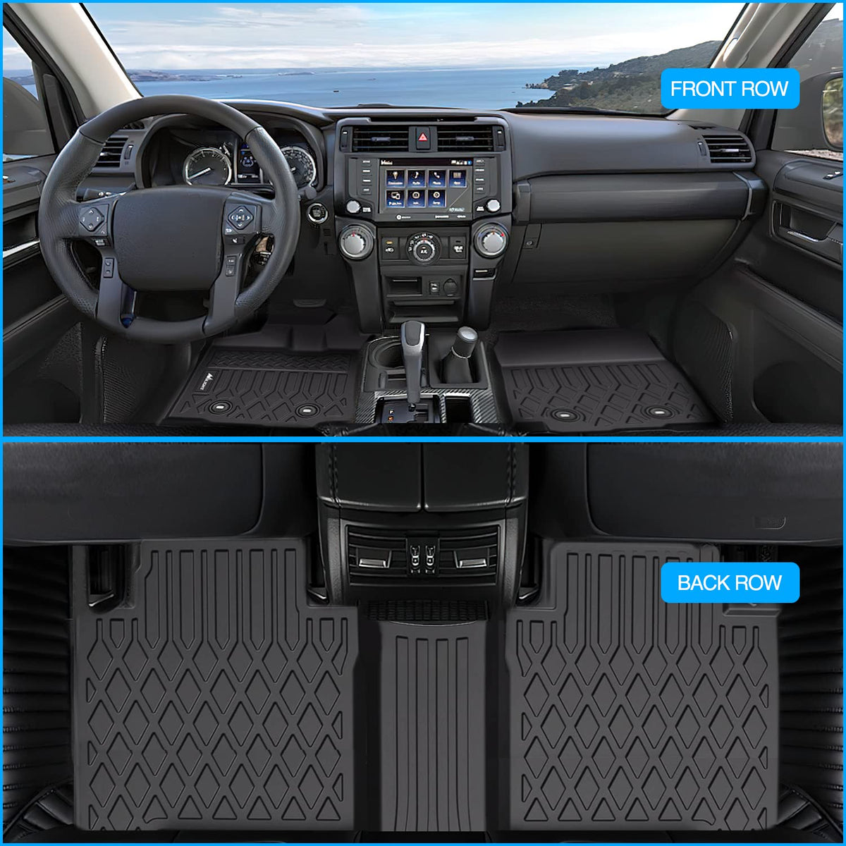 Nilight TPE - Alfombrillas para Toyota Tacoma Double Cab 2018 2019 2020 2021 2022 2023, Ajuste Personalizado para Todo Tipo de Clima