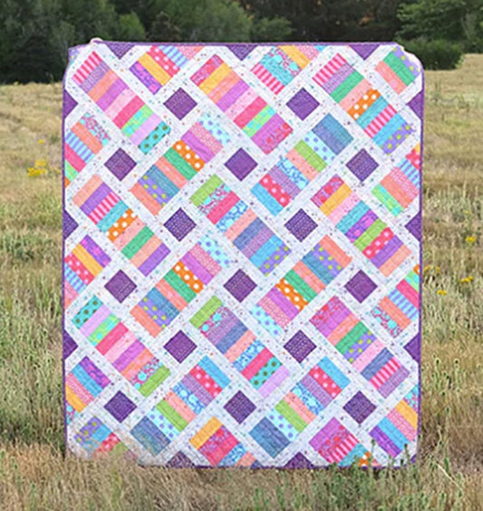 Kitchen Table Quilting Iris - Patrón de costura para edredón