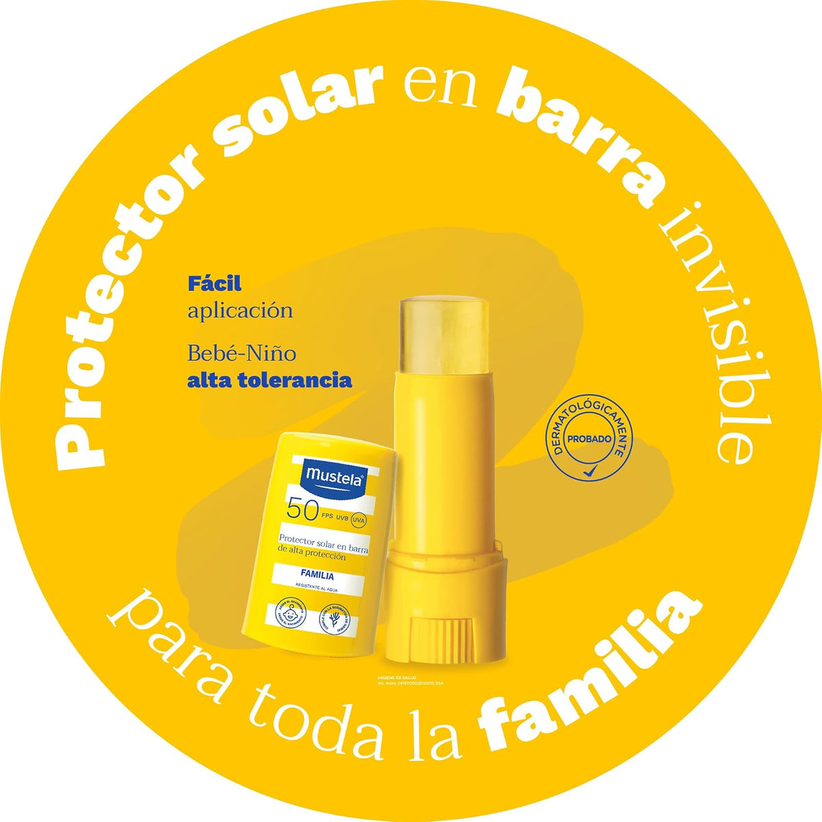 Mustela Barra Solar De Alta Protección FPS 50, 9ml