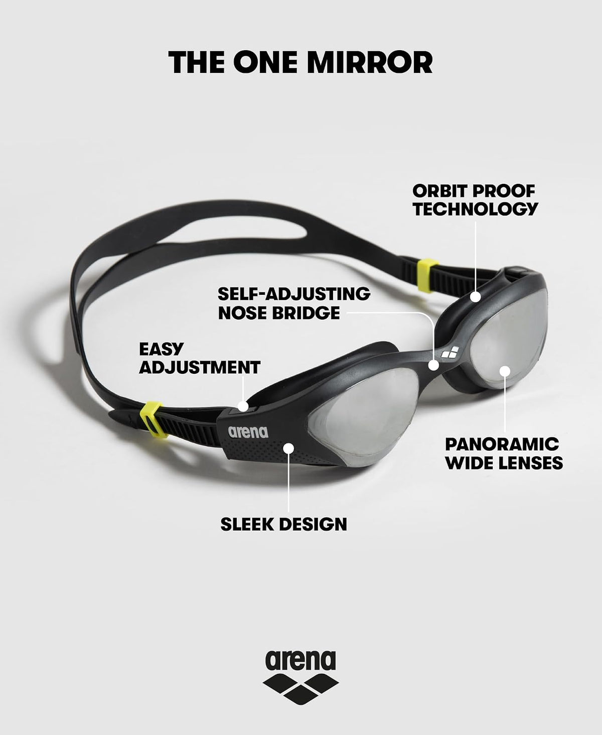 Arena The One - anteojos de natación (Lentes de Espejo)