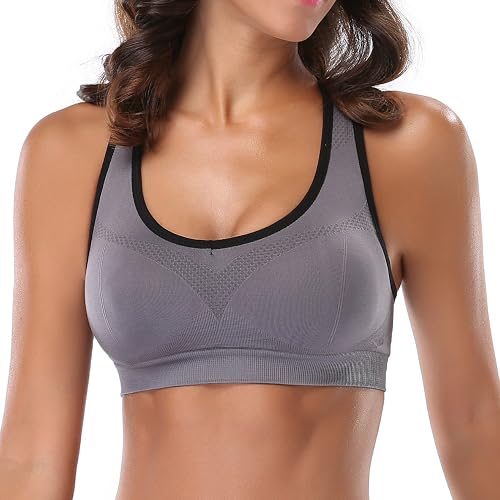 MIRITY - Brasier Deportivo con Espalda Cruzada para Mujer, Brasier Deportivo de Alto Impacto para Entrenamiento y Gimnasio