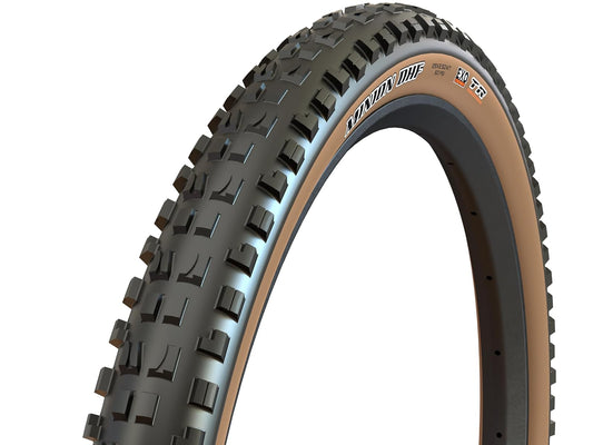 'Maxxis Minion DHF - Dual Compound - Tan Sidewall - Mountain Bike Tire - 27.5'', 29'' - Tubeless Ready MTB Tire'