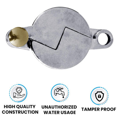 Nuset Cerradura de Llave de Agua Cromo Babero Manguera 3/4 Pulgadas