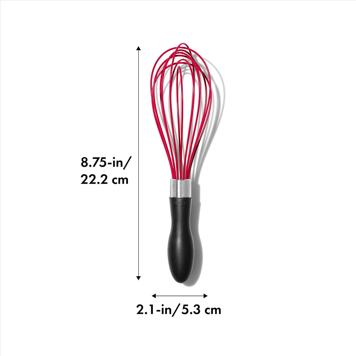 OXO Good Grips Silicone Whisk, 9-Inch, Red