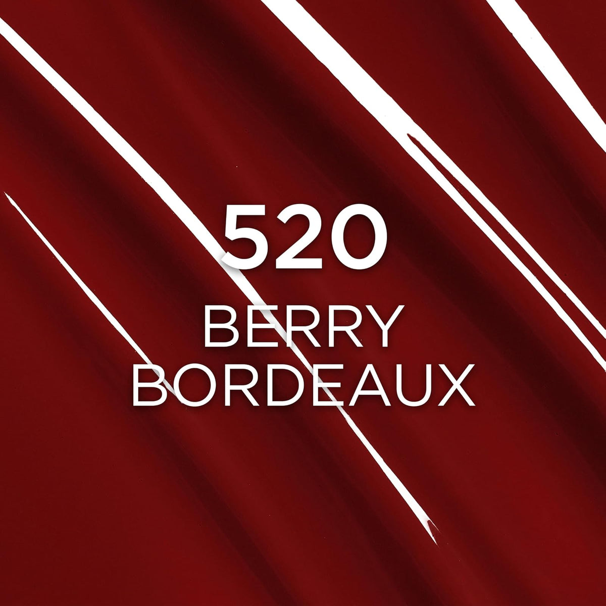 L'Oréal Paris Infallible Laque Resistance, Labial Líquido con Acabado Brillante, Brillo Instantáneo y Color de Larga Duración Hasta por 16h, Tono Berry Bordeaux 520