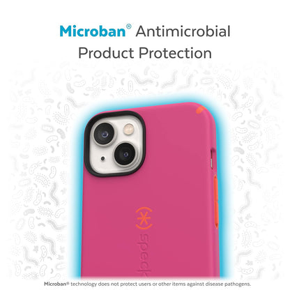 Speck CandyShell Pro - Funda para iPhone de 6.1 Pulgadas, Color Rosa y Rojo energético, Delgada, protección contra caídas, Resistente a arañazos, Tacto Suave, Doble Capa