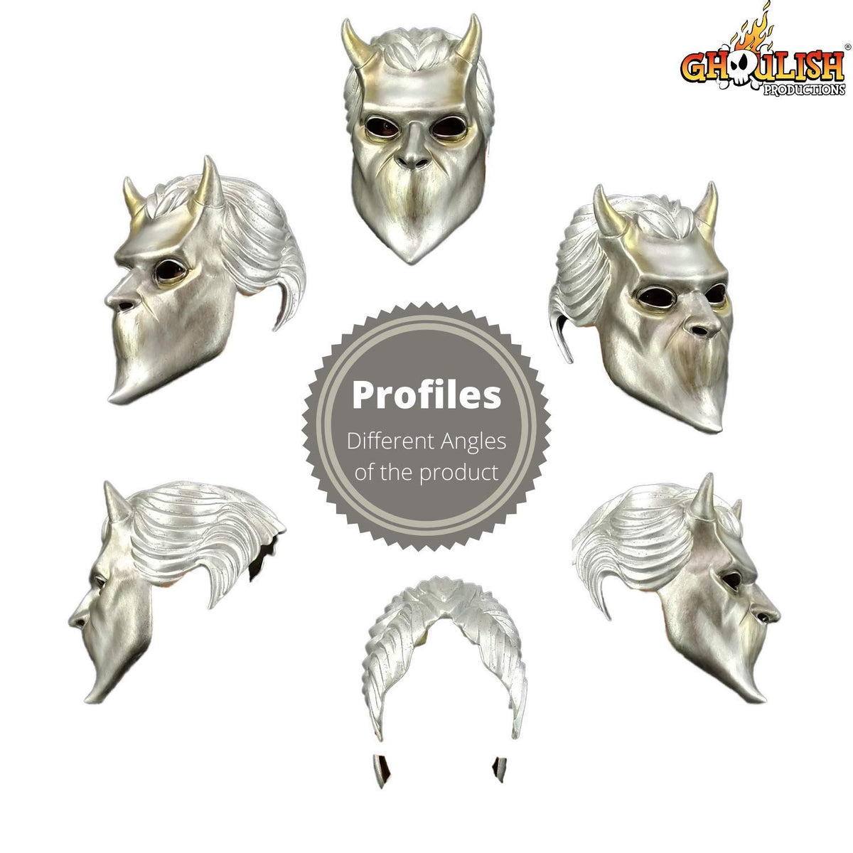 Máscara Oficial de Banda de Rock Ghost, Máscara Coleccionable de Látex de Nameless Ghouls