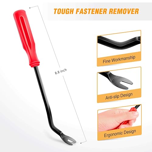Gooacc Retenedores Tipo Empuje, 6.5/7/9 mm, para Toyota y Lexus, 100 Piezas con Removedor, GRC-79