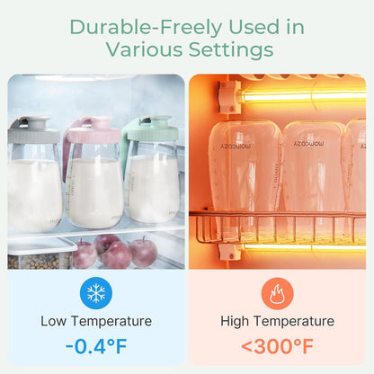 Momcozy Jarra de Leche Materna 32 oz Resistente al Calor sin Fugas