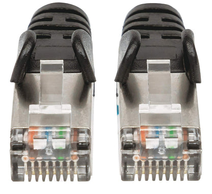 Intellinet Cable Ethernet Cat6a S/FTP 2.1 m Negro, Cable LAN de Alta Velocidad RJ45 Blindado, Cable de Red para Router, Switch, Modem, PC Gamer y Consolas 741538