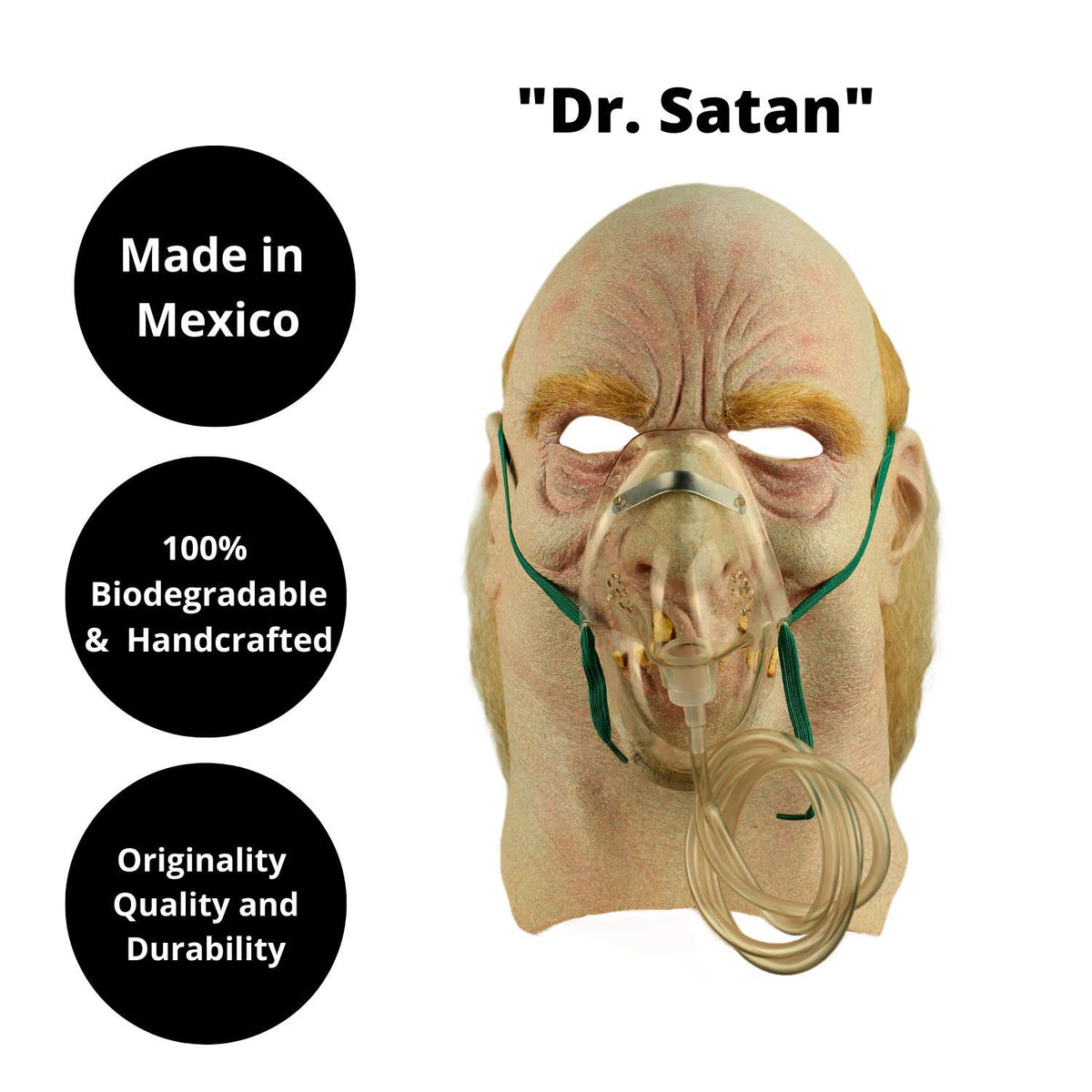 REV Máscara de Dr. Satán, Disfraz de película House of 100 Corpses ideal para Halloween