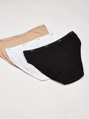 Hanes Panty de Algodón Corte Bikini, Paquete de 3 piezas