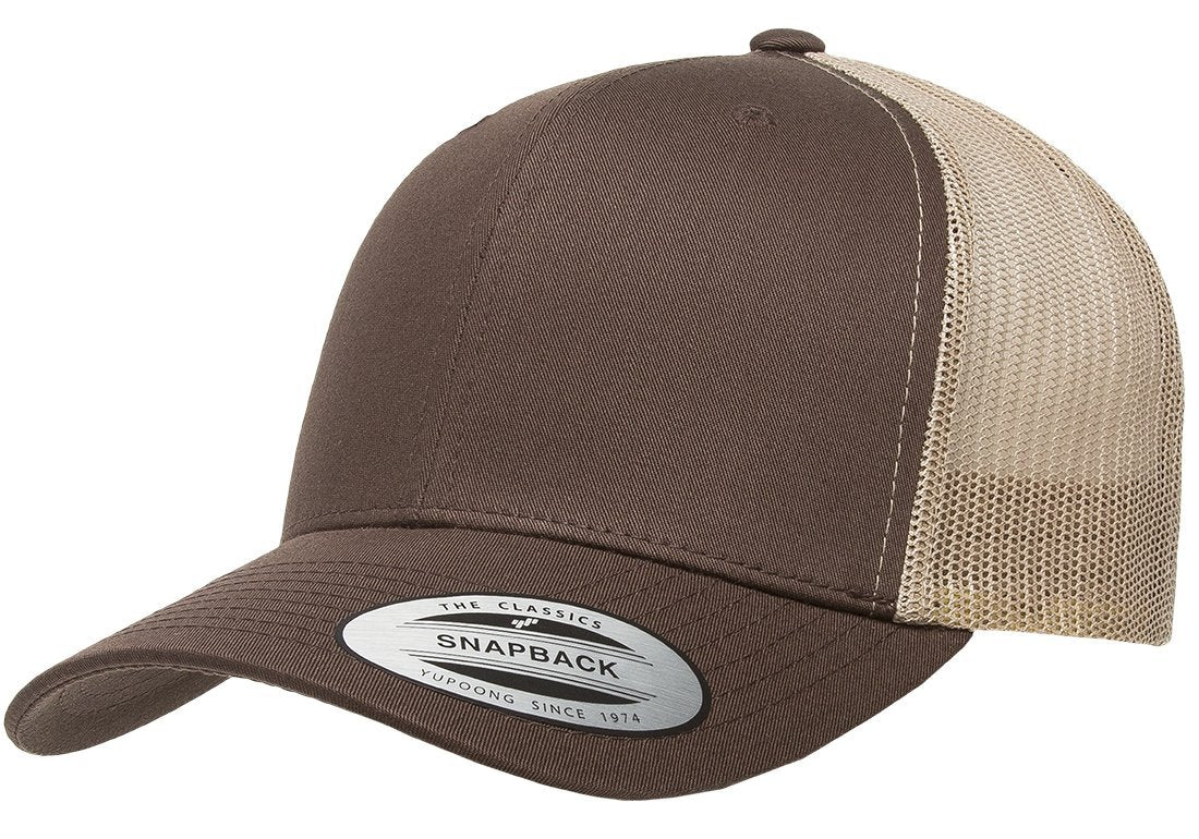 YUPOZ Gorra de Camionero Retro Yp Classics de 2 Tonos para Hombre, Marrón/Caqui, Talla única - Talla Única - Marrón - Caqui