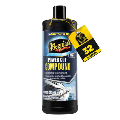 Meguiar's Compuesto de Corte Eléctrico Marino/RV M9132, 32 oz