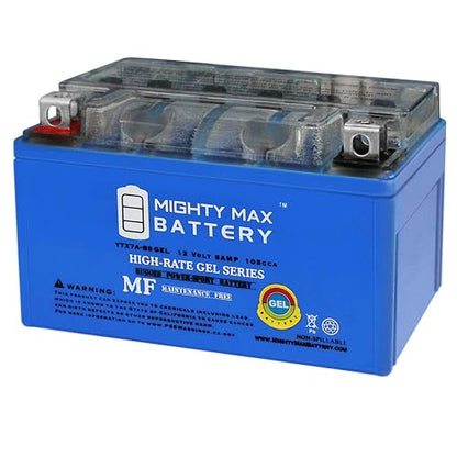 Mighty MAX Battery YTX7A-BSGEL -12 V 6 AH, Tipo Gel, 105 CCA, batería Recargable sin Mantenimiento SLA AGM para Motocicleta