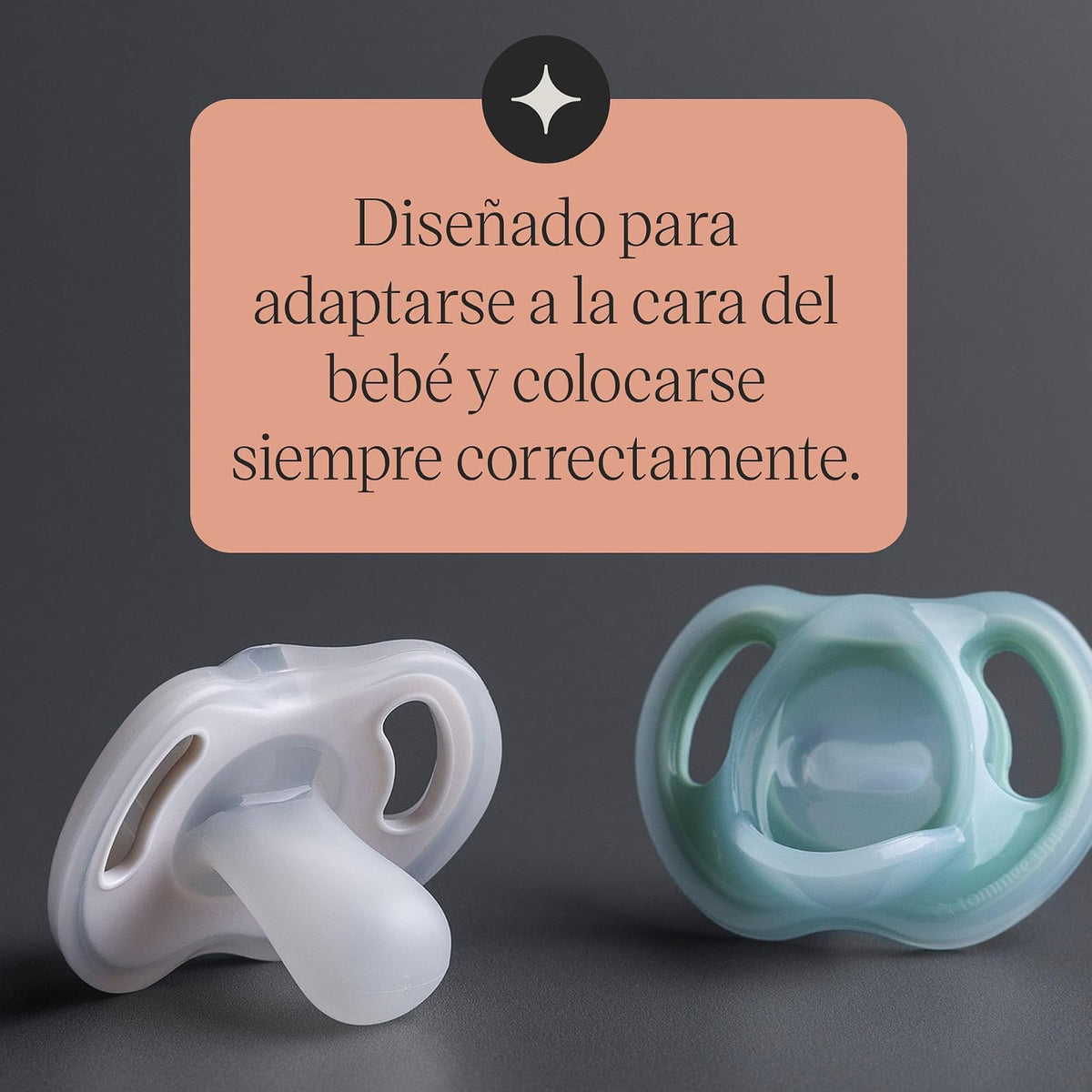 Tommee Tippee Chupón Ultra-Light, 0-6 Meses, Silicona, Paquete de 4 | Diseño Simétrico de Una Pieza, Chupón Libre de BPA, Rosa/Morado/Verde