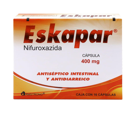 Eskapar 400 Mg caja con 16 Cápsulas