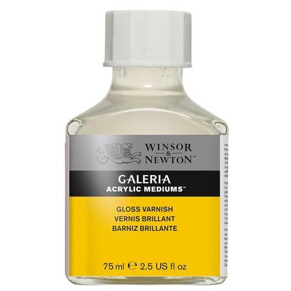 Winsor & Newton Galeria Medios Acrílicos para Pintura - 75 ml (Paquete de 1) - Laca de brillo