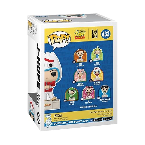Funko Pop! Rocks: Disney Pixar Toy Story x BTS TinyTAN - J-Hope as Forky | Mercancía Oficial - Figura de Vinilo Coleccionable para Decoración - Regalo de Cumpleaños para Fans
