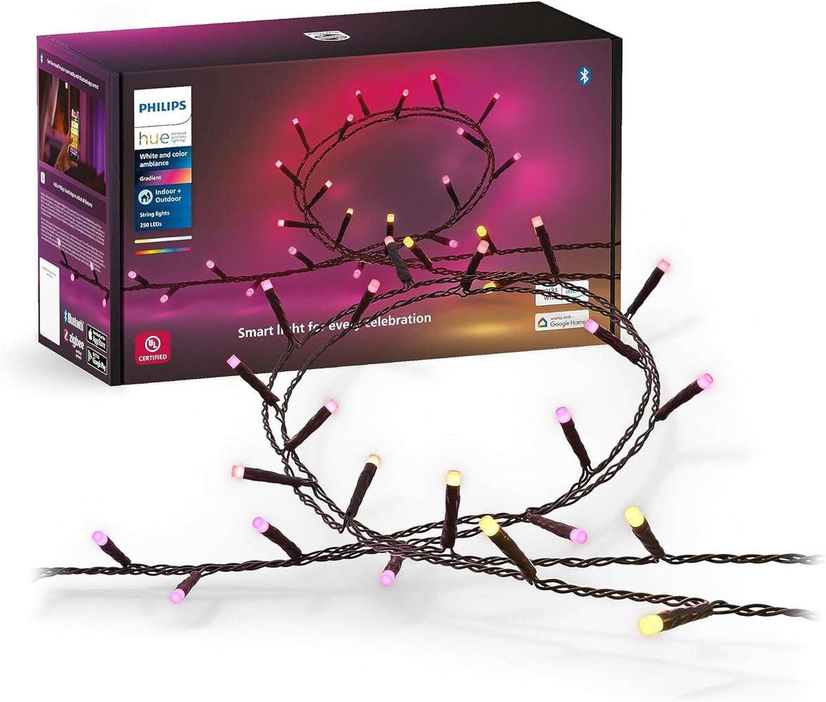 Philips Hue Guirnalda de luces Festavia 250 LEDs multicolor