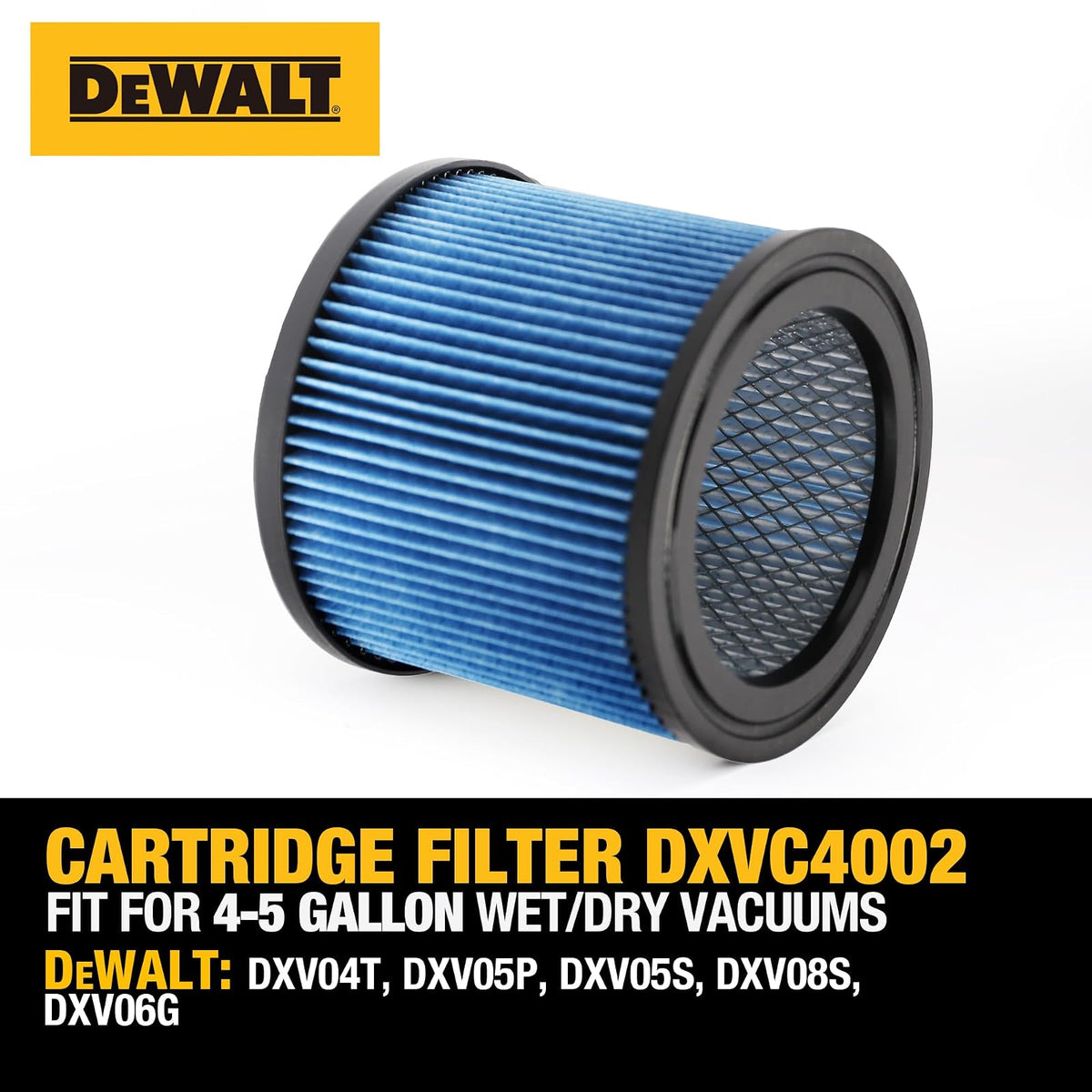 DeWalt DXVC4002 - Filtro de cartucho de alta eficiencia (4 galones)
