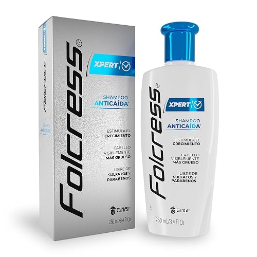 Folcress Xpert Shampoo Anticaída Libre de Sulfatos y Parabenos Grisi 250 ml