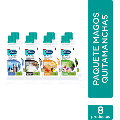 Dr. Beckmann Kit de Magos Quitamanchas, 8 botellas de 50 ml