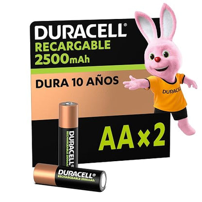 Duracell Pila Recargable AA - Pack x2 2500mAh