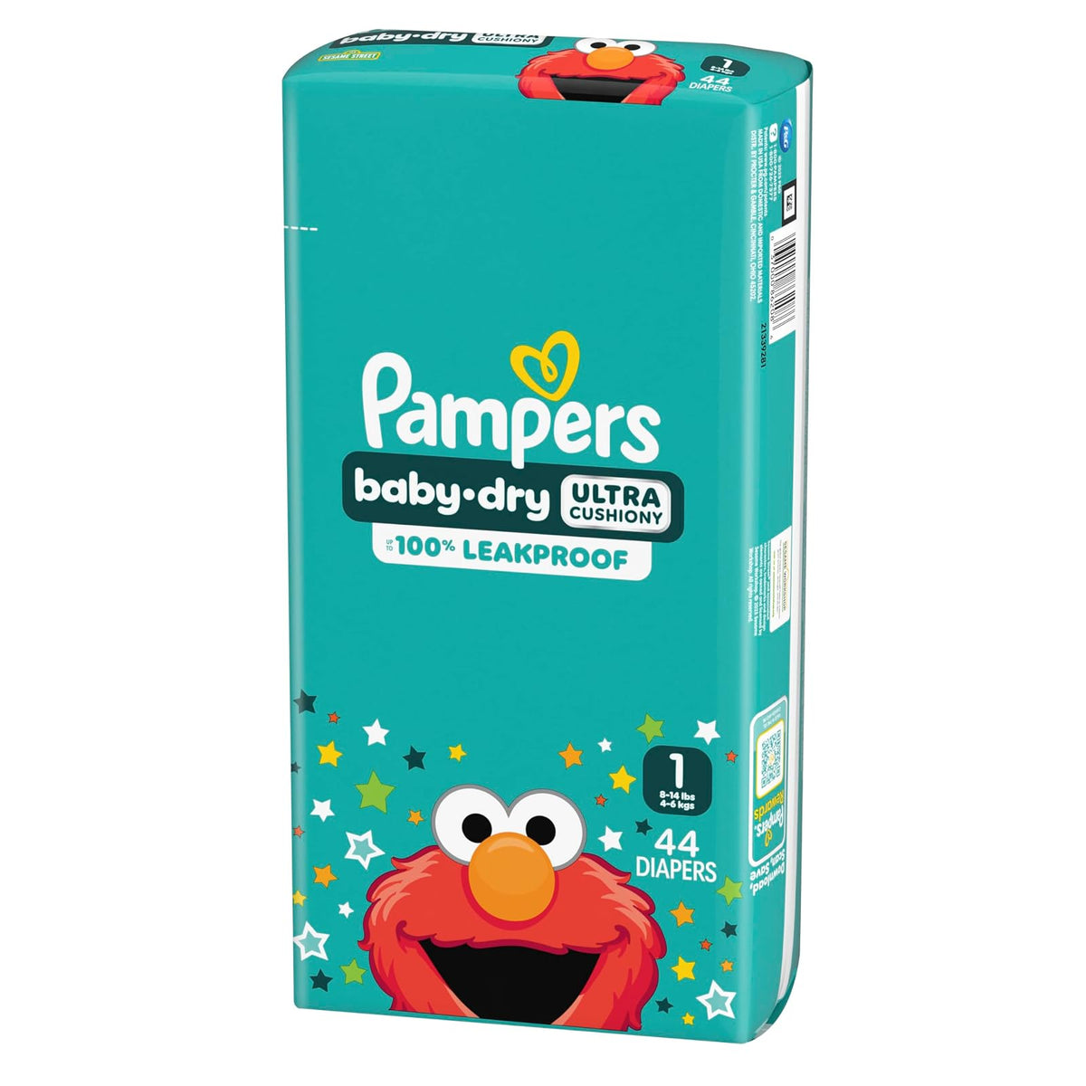 Pampers Swaddlers Pañal Desechable para Bebé, Ultra Absorbente - Talla 1 (44 Unidad)