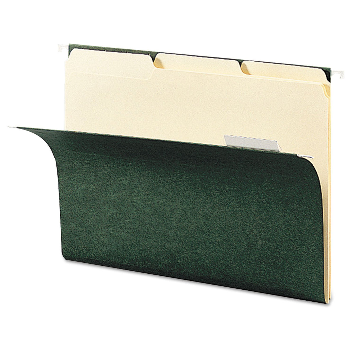 Smead - Carpeta colgante con pestaña, 1/3, tamaño de letra, color verde estándar, 25 por caja (64035)
