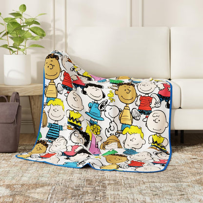 Franco Barbie Manta de Seda para Niños - 40 in x 50 in - Cacahuetes - Peanut Pals