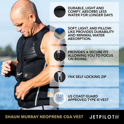 Jet Pilot Shaun Murry Chaleco Salvavidas Aprobado por la Guardia Costera PFD