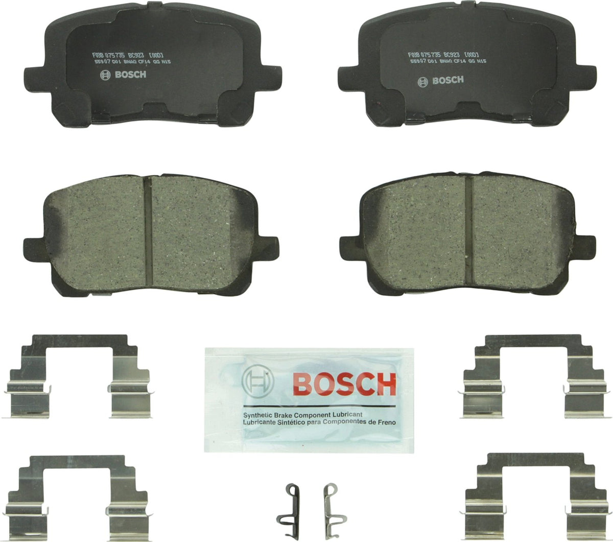 Bosch QuietCast Premium Pastillas de Freno Cerámicas - Frente - 923 - QuietCast Ceramic