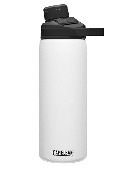 CamelBak Chute mag - Botella de Agua de Acero Inoxidable aislada al aspiradora, 20 onzas, Color Blanco