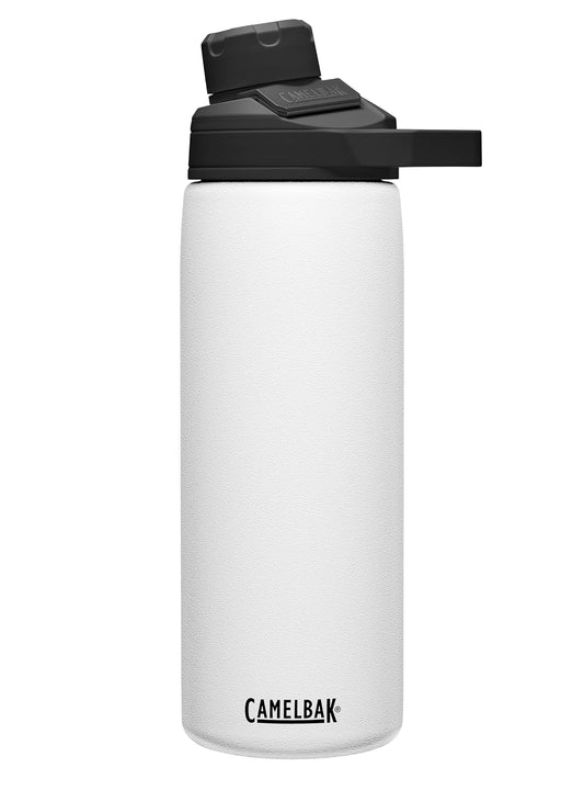 CamelBak Chute mag - Botella de Agua de Acero Inoxidable aislada al aspiradora, 20 onzas, Color Blanco