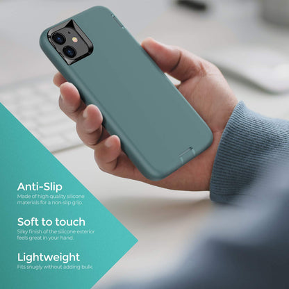 ORIbox Case Compatible with iPhone 12 Mini Case & iPhone 13 Mini Case, Soft-Touch Finish of The Liquid Silicone Exterior Feels