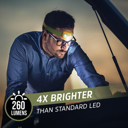 Energizer - Faros LED PRO (paquete de 2), IPX4 resistentes al agua, luz de cabeza de alto rendimiento para exteriores, camping, correr, tormenta, luz LED de supervivencia para emergencias (baterías