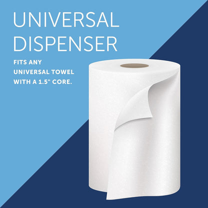 Kimberly-Clark Professional™ Omni - Dispensador de toallas de rollo duro (09746), color negro, para toallas de rollo de núcleo de 1.5 pulgadas, dispensador compacto, 10.5 x 10 x 10 pulgadas (cantidad 1)