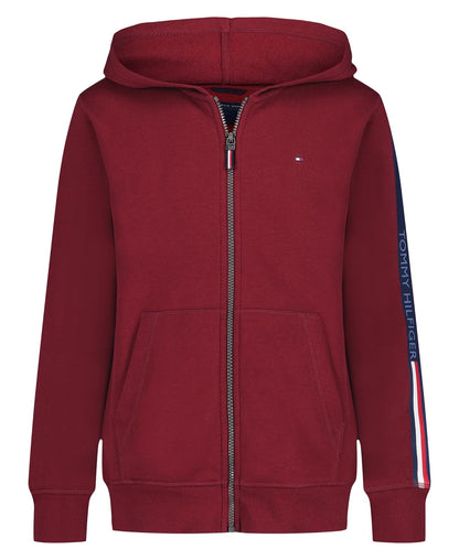 Tommy Hilfiger sudadera con capucha para niños - 14-16 - Syrah clásico
