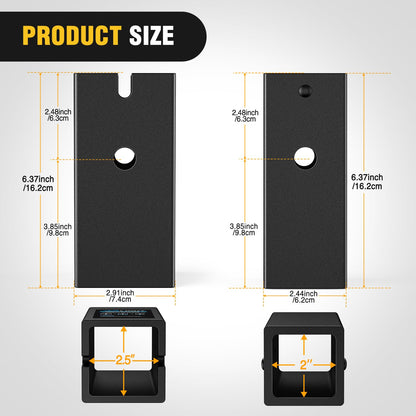 Nilight Trailer Hitch Receiver Adapter Reducer Extender Converter Sleeve Set 3 to 2-1/2 or 2-Inch and 2-1/2" to 2" Receiver Hitches Towing Accessories for RV Truck Bike Rack and Cargo Carriers