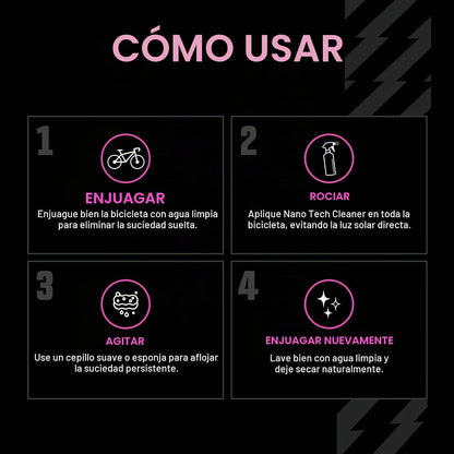 Muc Off - Limpiador de bicicleta Off MOX-904 Nano Tech, 1 litro