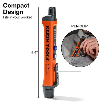 KLEIN TOOLS ET190 | Detector De Fugas De Gas | Alerta LED Y Sonora | Ligero | Detecta fugas de gas con alertas audibles y LED en un diseño ligero y fácil de manejar durante inspecciones.