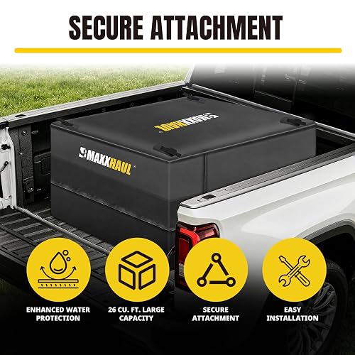 MaxxHaul 50130 Bolsa Carga Resistente Agua Camión/SUV/Camioneta 50x40x22 Negro