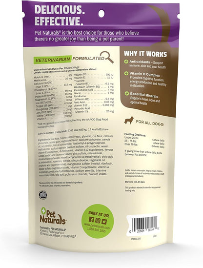 Pet Naturals Daily Multi Vitaminas para Perros, Apoyo Nutricional Completo para Su Salud