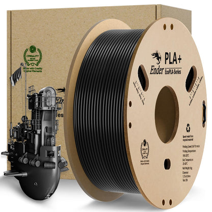 Creality Ender PLA+ Filamento 1.75mm Blanco, Carrete 1kg - Pla+1kg Negro