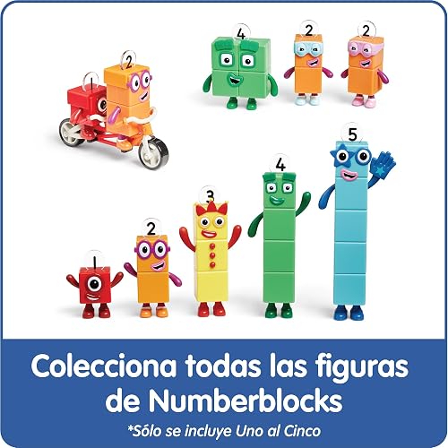 hand2mind Numberblock Friends One to Five Figures, Conjunto de Figuras de Acción Caricaturas, Figuras de Juguete, Conjuntos con Figuras de Acción, Pequeñas Figuras para Niños, Juguetes de Números